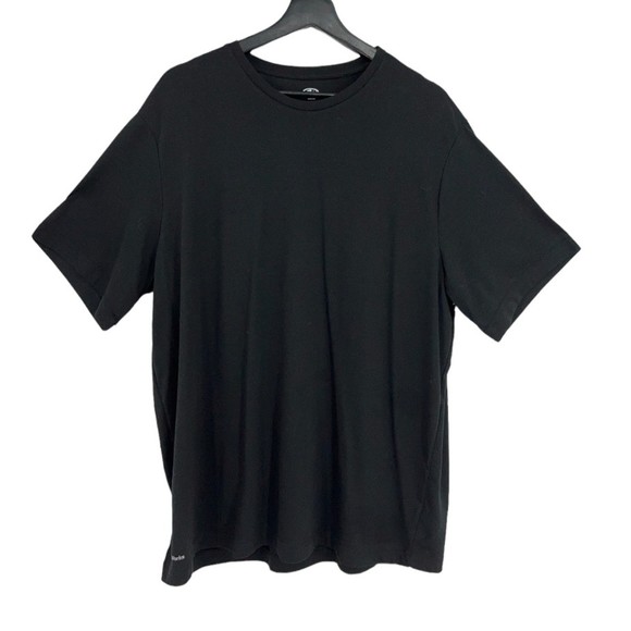 Active T-Shirt XL Men's Solid Black ATHLETIC WORKS Short Sleeve Tri Blend - Picture 1 of 7